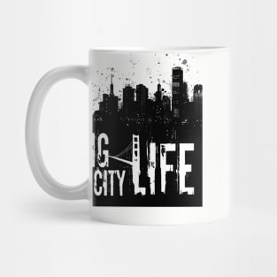 big city life black n white Mug